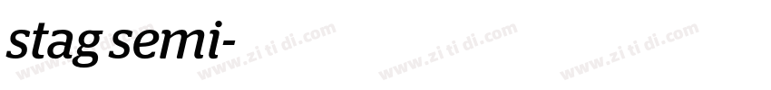 stag semi字体转换